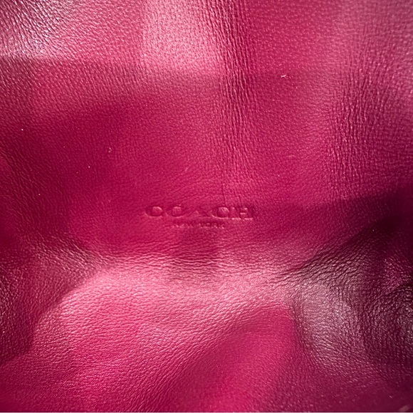 Coach Lipstick Holder in Signature Canvas with Tea Rose Turnlock - Picture 7 of 8